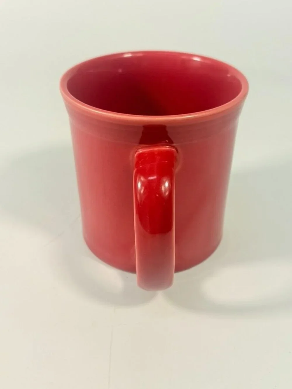 Coffee Tea Mug Cup Scarlet Red Fiesta Ware 8oz 3 5/8 in Homer Laughlin Vintage - Picture 4 of 16